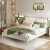 Christopher Knight Home Julina Modern Acacia Wood Upholstered Bed - 2 of 4