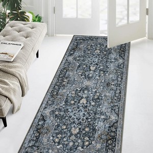 Garvee Washable Area Rug Vintage Neutral Stain Resistant Runner Soft Non Slip Large Floor Carpet for Living Room Bedroom Kitchen Home Office Indoor - 1 of 4