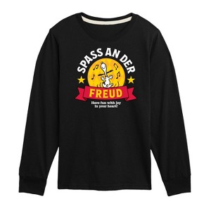 Boys' - Peanuts - Snoopy Spass An Der Freud Long Sleeve Graphic T-Shirt - 1 of 4
