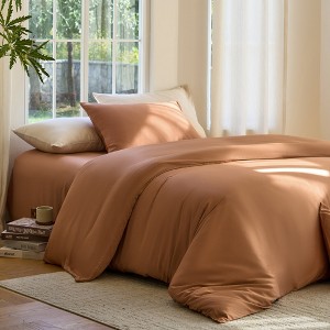 DOZ Bamboo Viscose Duvet Cover Set, Organically Grown Bamboo, Buttery Soft, Cooling, High GSM - 1 of 4