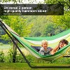 Hammock Stand, Steel Hammock Frame Heavy Duty 550 LBS Capacity 2Person, Fits Hammocks 9 to 14 Ft, Portable Hammock Rack Universal for Indoor Outdoor - 2 of 4