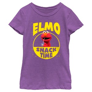 Girl's Sesame Street Elmo Snack Time T-Shirt - 1 of 4