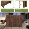 BestMassage 4/6/8 Panel Room Divider Privacy Screen Woven Room Divider Wall - 4 of 4