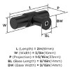 Amerock Faraday Bar Knob for Cabinets, Drawers, and Furniture - 3 of 4