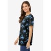 Woman Within Plus Size Perfect Printed Crewneck Tunic - 4 of 4