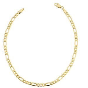 Pompeii3 10k Yellow Gold 3.5-millimeter Figaro Bracelet - 1 of 4