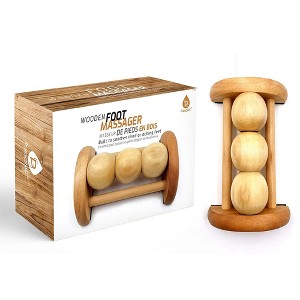 Pursonic All Natural Wooden Foot Massager Roller - 1 of 4