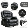 NicBex PU leather fabric Glider Rocking Chair,Upholstered Swivel Recliner Chairs with Vibration Massage and Heat,Nursing Chair for Bedroom - 2 of 4
