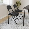 coucheta Folding Chairs With Padded Cushion and Back, Metal Frame Hold Up to 350 Lbs - 4 of 4