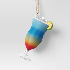 Christmas Glass Rainbow Tropical Drink Ornament - Wondershop™ - 1 of 3