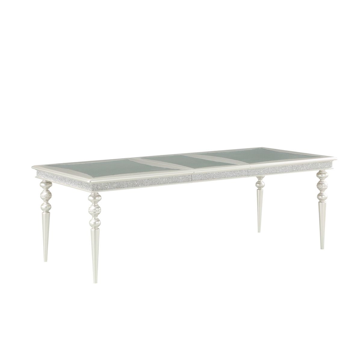 88" Maverick Dining Table Platinum Finish - Acme Furniture
