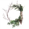 Transpac Artificial 23.5 in. Multicolor Christmas Foliage Wreath - 2 of 4