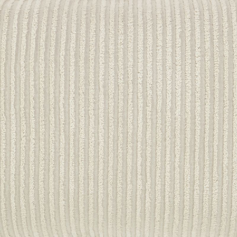 Jullian Collection 100% Cotton Tufted Unique Luxurious Bold Stripes Design Sham Ivory - Better Trends, 3 of 5