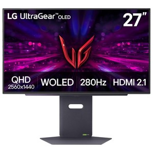 LG 27 Inch UltraGear OLED QHD 280Hz 0.03ms G-Sync Gaming Monitor - 27GX700A-B - 1 of 4