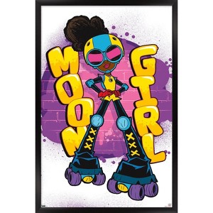 Trends International Marvel's Moon Girl & Devil Dinosaur - Moon Girl Framed Wall Poster Prints - 1 of 4