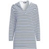 Lands' End Women's Cotton Jersey Long Sleeve Hooded Swim Cover-up Dress - 3 of 4