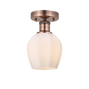 Norfolk - 1 Light Semi-Flush Mount In Industrial Style-9.62 Inches Tall and 5.75 Inches Wide - 1 of 1