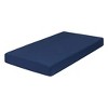 Everyday Kids Fitted Crib Sheet, 100% Soft Breathable Microfiber Baby Sheet, Fits Standard Size Crib Mattress 28in x 52in, Navy Nursery Sheet - 3 of 4