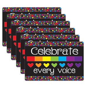 Smart Poly® Computer Mouse Pad, 8" x 10", Celebrate Every Voice, Pack of 6 - 1 of 3