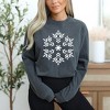 Simply Sage Market Women's Giant Snowflake Long Sleeve Garment Dyed Tee - 2 of 4