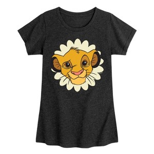 Girls' - Disney - Simply Simba Fitted Short Sleeve Graphic T-Shirt - 1 of 4