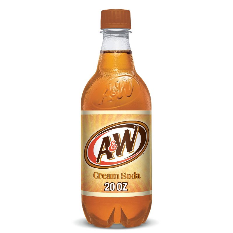 A&W Cream Soda - 20 fl oz Bottle, 1 of 9