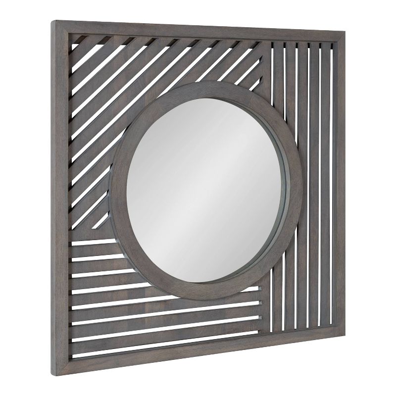 30&#34; x 30&#34; Padgette Square Wall Mirror Gray - Kate &#38; Laurel All Things Decor, 1 of 8