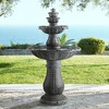 John Timberland Hampton Rustic 4 Tier Cascading Outdoor Floor Water Fountain with LED Light 56 3/4" for Yard Garden Patio Deck Porch Exterior Balcony - 2 of 4