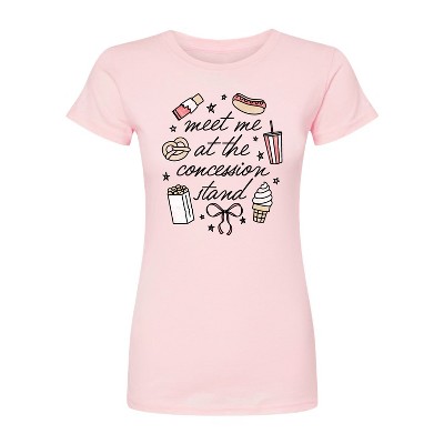 Women's - Instant Message - Meet Me Concession Stand Fitted Graphic T-Shirt