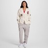 Champion Women's Fleece Cardigan - Cream - 3 of 4