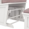 Nursery Glider Rocking Chair with Ottoman, Padded Cushion Seat and Wooden Base - 2 of 4