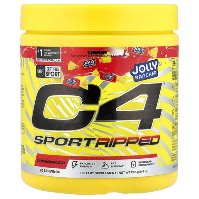 C4 / Cellucor C4® Sport Ripped, Pre-Workout, Jolly Rancher Cherry, 9.4 oz (266 g)