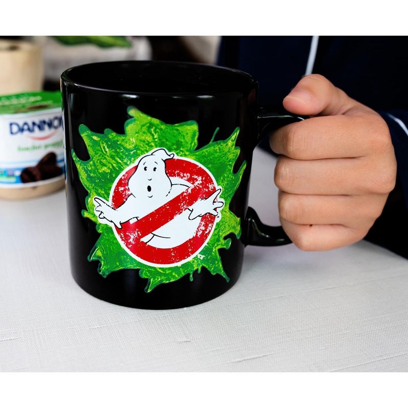 Just Funky Ghostbusters Logo Ectoplasm Heat-Changing Ceramic Coffee Mug | Holds 20 Ounces, 5 of 7