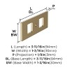 Amerock Medora Backplate for Cabinet Knobs and Pulls - 3 of 4
