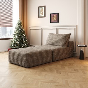 Dewdrop Cloud Sectional Couch ,Modern Modular Sofa with Deep Seat, Upholstered Couches for Living Room Bedroom,No Assembly Required - 1 of 4