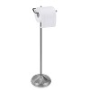 SunnyPoint Bathroom Free Standing Toilet Tissue Paper Roll Holder Satin Nickel (SPTP01-SN) - 3 of 3