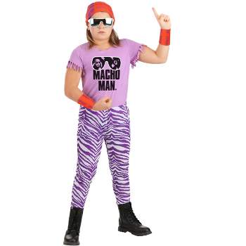  WWE Adult Macho Man Randy Savage Costume Mens, Wrestler  Halloween Costume, Sequin Cowboy Hat, fingerless gloves Large : Clothing,  Shoes & Jewelry
