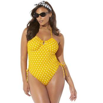 Swimsuits for All Women's Plus Size Legacy Underwire One Piece Swimsuit