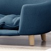 UbMelt Dog Bed Elegant Oval Pet Bed for Small Dogs Comfy Dog Couch with Birch Wood Legs, Durable Elevated Dog Sofa Bed - 2 of 4