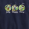 Boys' - Disney - Mickey and Minnie Jolly Happy Merry Christmas Graphic Long Sleeve Fleece Sweatshirt - 2 of 4