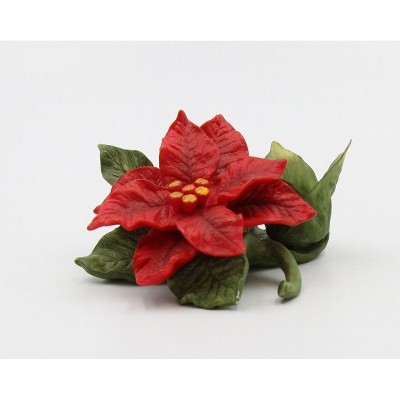 Kevins Gift Shoppe Ceramic Poinsettia Flower Candle Holder : Target