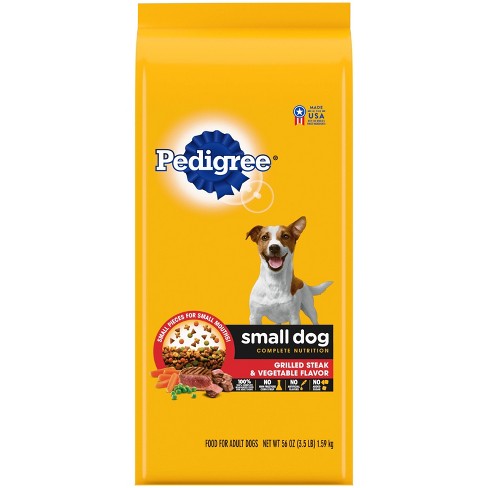 Pedigree Grilled Steak & Vegetable Flavor Small Dog Adult Complete Nutrition Dry Dog Food - image 1 of 4