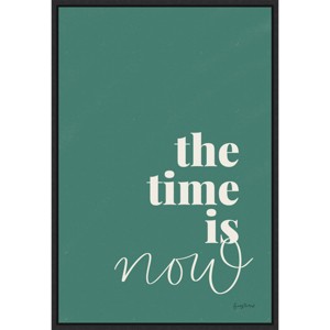 16" x 23" Bright Home I by Becky Thorns Framed Canvas Wall Art Black - Amanti Art: Inspirational Typography Decor - 1 of 4