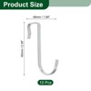 Unique Bargains J-Shaped Stainless Steel Durable Rust-Resistant Hook 10 Pcs - 2 of 3