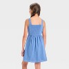 Girls' Square Neck Basque Waist Dress- art class™ - 2 of 3