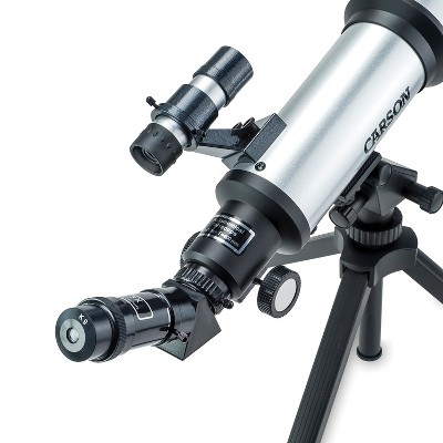 Carson Sky Chaser 70mm Refractor Telescope For Beginners - Includes Tripod & Carrying Case