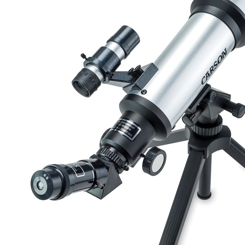 CARSON® SkyChaser™ 70 mm Refractor Beginner Telescope with Tabletop Tripod, 3 of 8