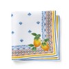 Capri Lemon Double Border Napkin Set of 4 - Multicolor - 17x17 - Elrene Home Fashions - 4 of 4