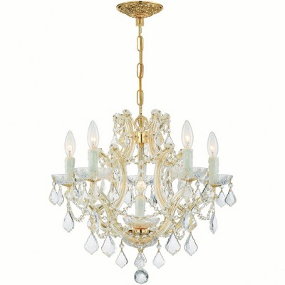 Crystorama Lighting Maria Theresa 6 - Light Chandelier in  Gold