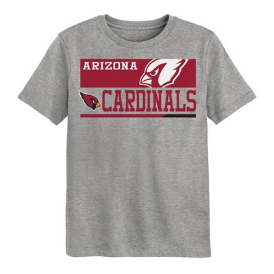 Nfl Arizona Cardinals Boys Short Sleeve Poly Heather Gray T shirt Xl Target